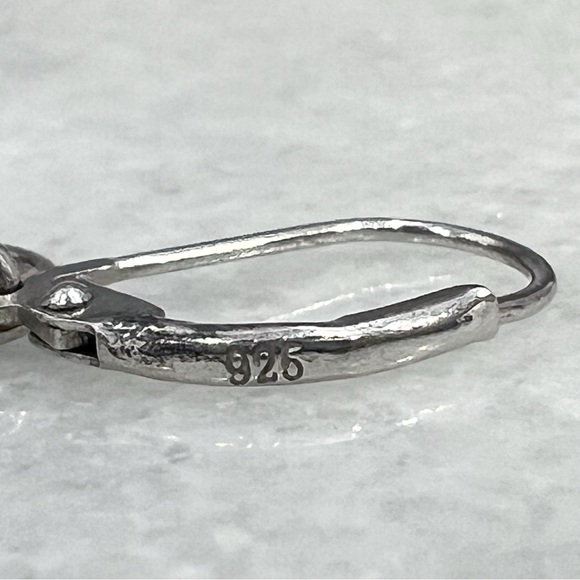 Australian Vivianite Sterling Silver Lever Back Earrings - Picture 10 of 11